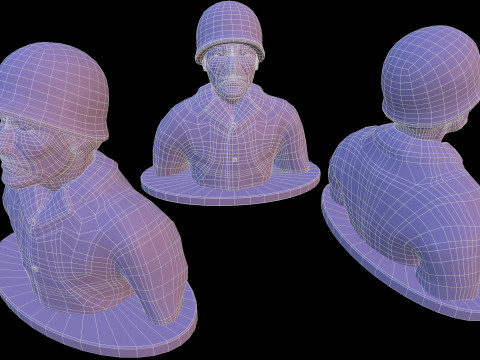 Statue Soldier 3D Модель