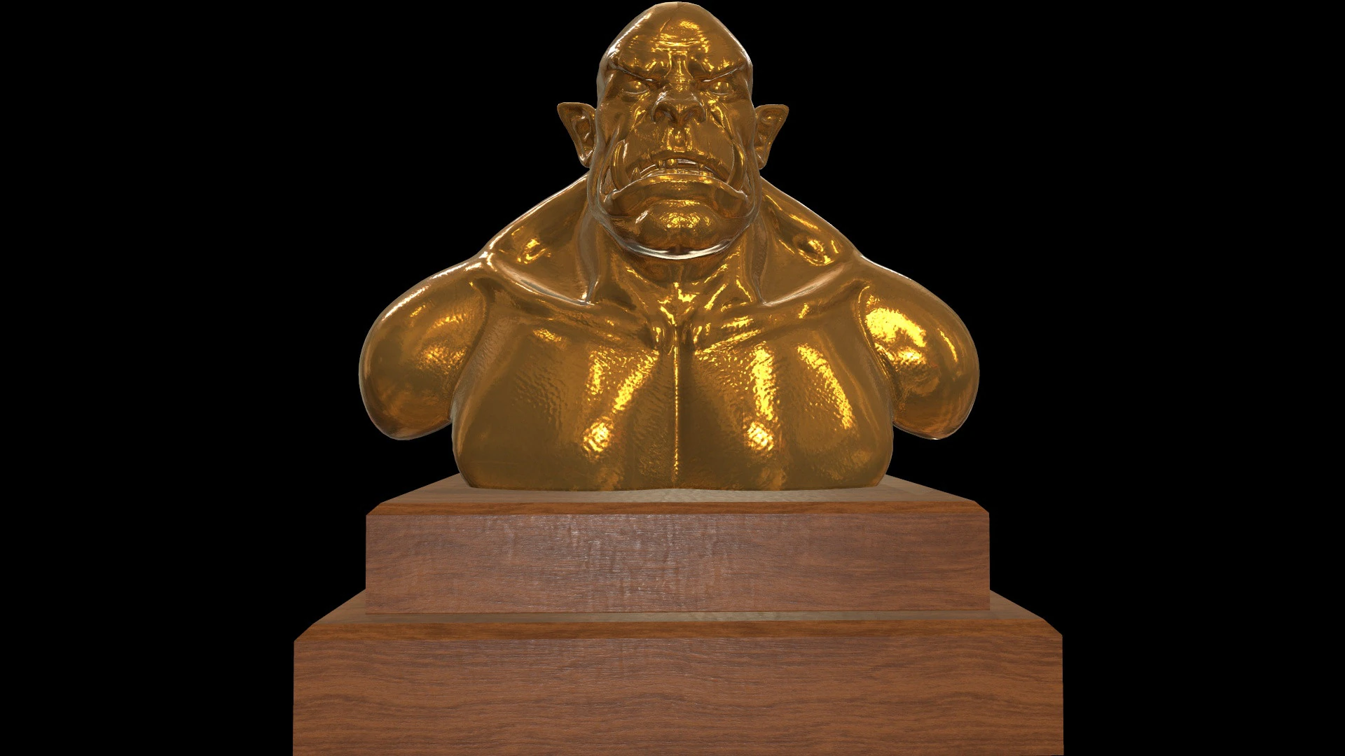 StaueOgre 3D Model .c4d .max .obj .3ds .fbx .stl .blend