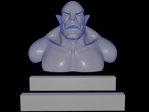 StaueOgre Model 3D