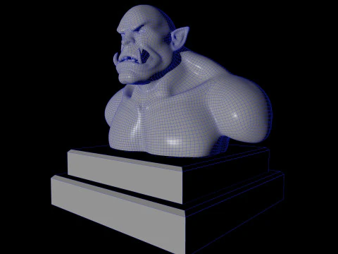 StaueOgre 3D Model