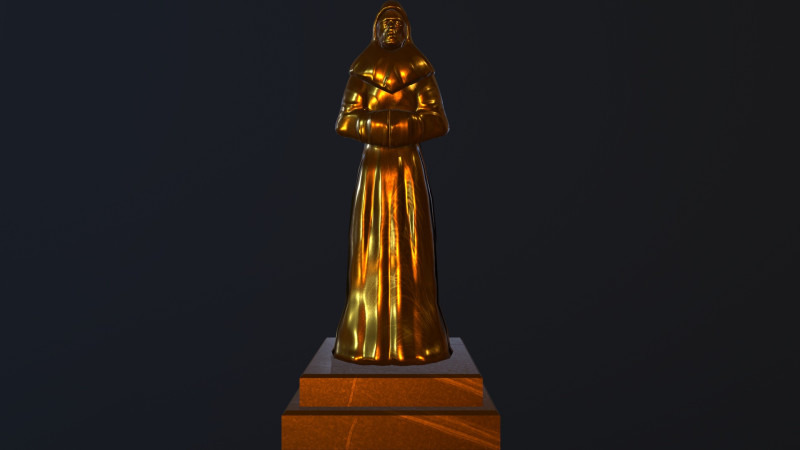 Statue Time 3D Model .c4d .max .obj .3ds .fbx .stl .blend