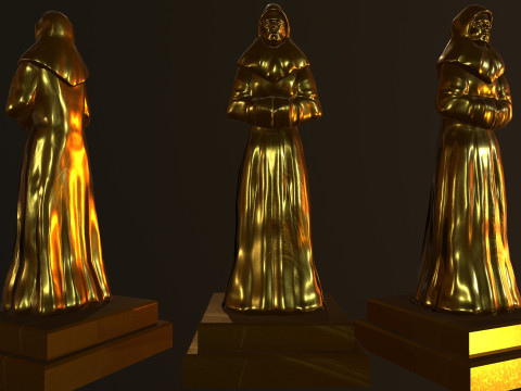 Statue Time 3D Model