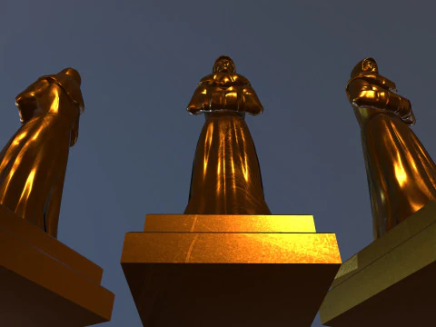 Statue Time 3D Model
