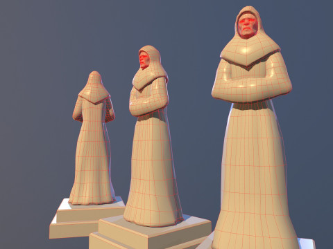 Statue Time 3D Model