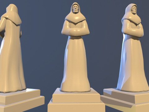 Statue Time 3D Model