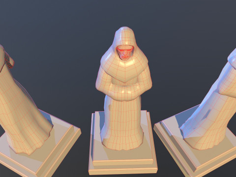 Statue Time 3D Model