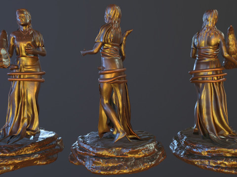 Statue Fortuna 3D 模型