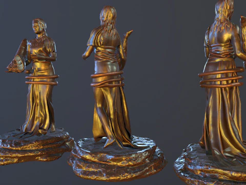 Statue Fortuna 3D Model
