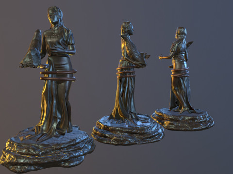 Statue Fortuna Modèle 3D