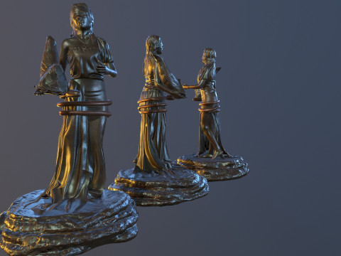 Statue Fortuna Modèle 3D