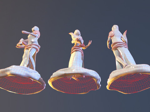 Statue Fortuna Modèle 3D