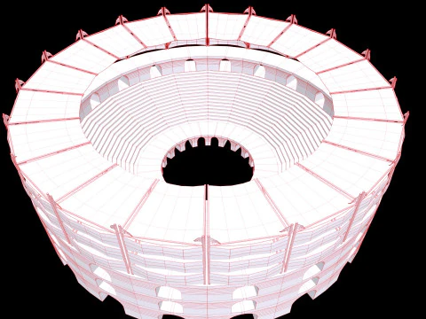 Arena Gladiators 3D Model