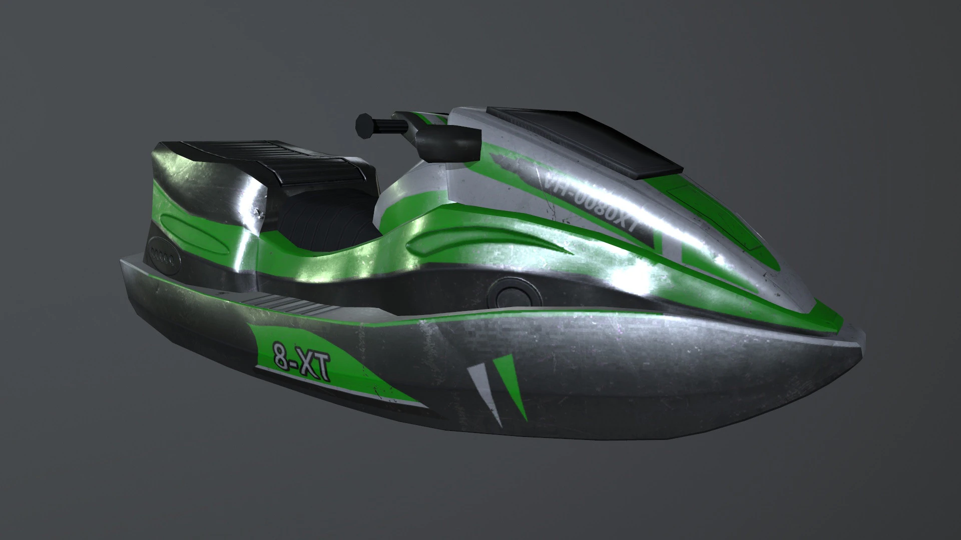 Water Scooter 3D Model .c4d .max .obj .3ds .fbx .stl .blend 