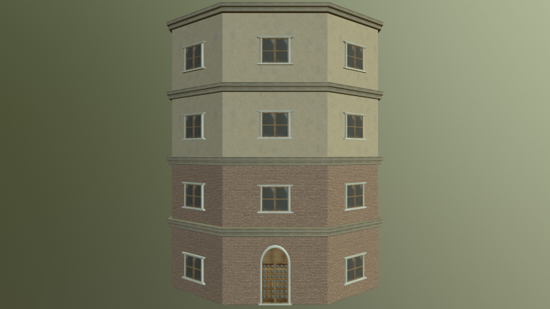 Pack Building European 3D 模型 .c4d .max .obj .3ds .fbx .stl .blend 