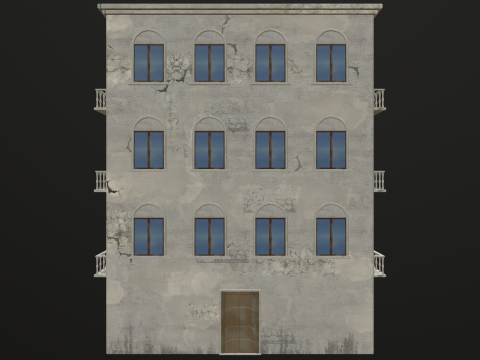 Pack Building European 3D 模型