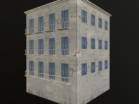 Pack Building European 3D 模型
