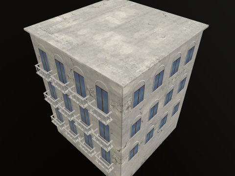 Pack Building European 3D 模型