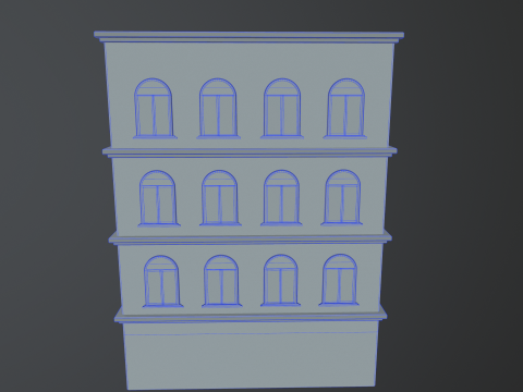 Pack Building European 3D 模型