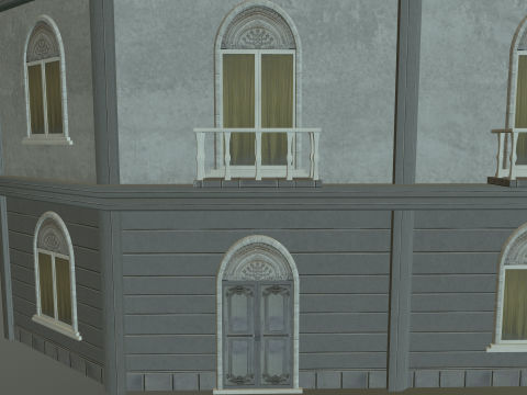 Pack Building European 3D 模型
