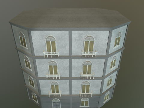 Pack Building European 3D 模型