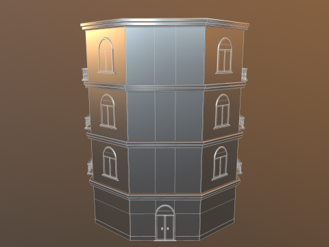 Pack Building European 3D 模型