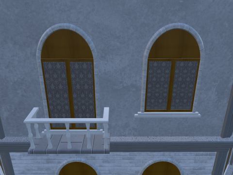 Pack Building European 3D 模型