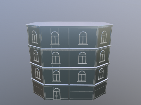 Pack Building European 3D 模型