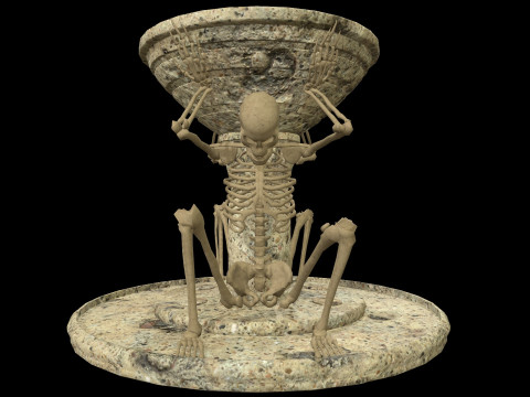 Brazier Skeleton Medievalfbx 3Dモデル