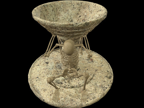 Brazier Skeleton Medievalfbx 3Dモデル