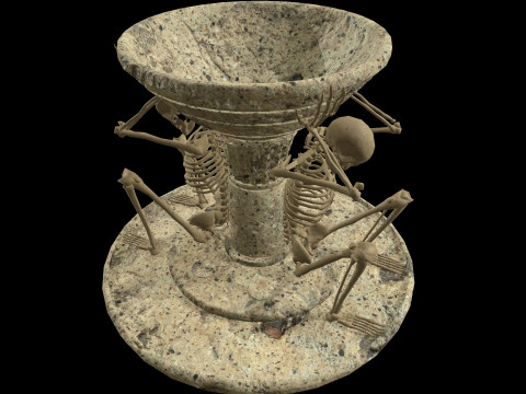 Brazier Skeleton Medievalfbx 3Dモデル