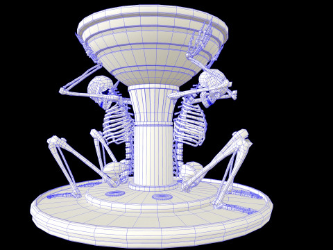 Brazier Skeleton Medievalfbx 3Dモデル
