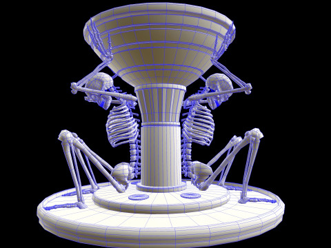 Brazier Skeleton Medievalfbx 3Dモデル