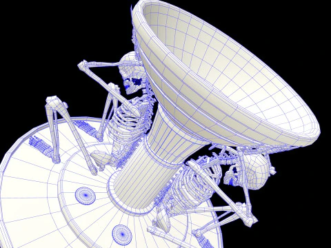 Brazier Skeleton Medievalfbx 3D Model
