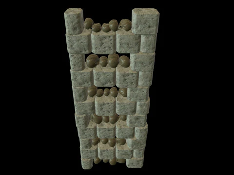 Catacombs Skeleton Medieval 3D Model