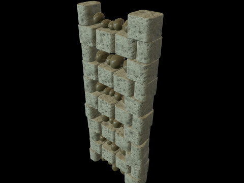 Catacombs Skeleton Medieval 3Dモデル