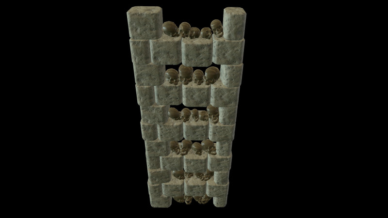 Catacombs Skeleton Medieval 3Dモデル .c4d .max .obj .3ds .fbx .stl .blend 