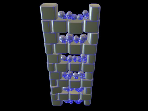 Catacombs Skeleton Medieval 3Dモデル