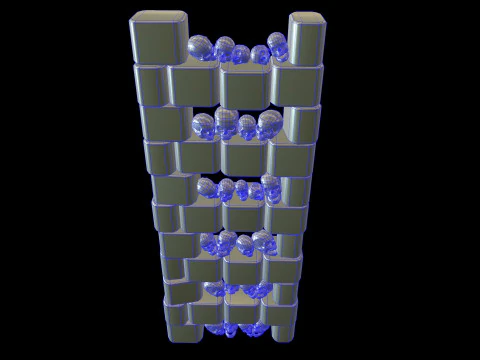 Catacombs Skeleton Medieval 3D Model
