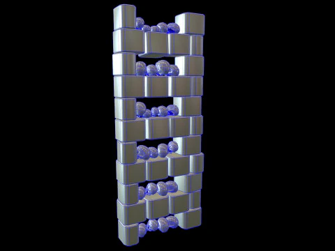 Catacombs Skeleton Medieval 3D Model