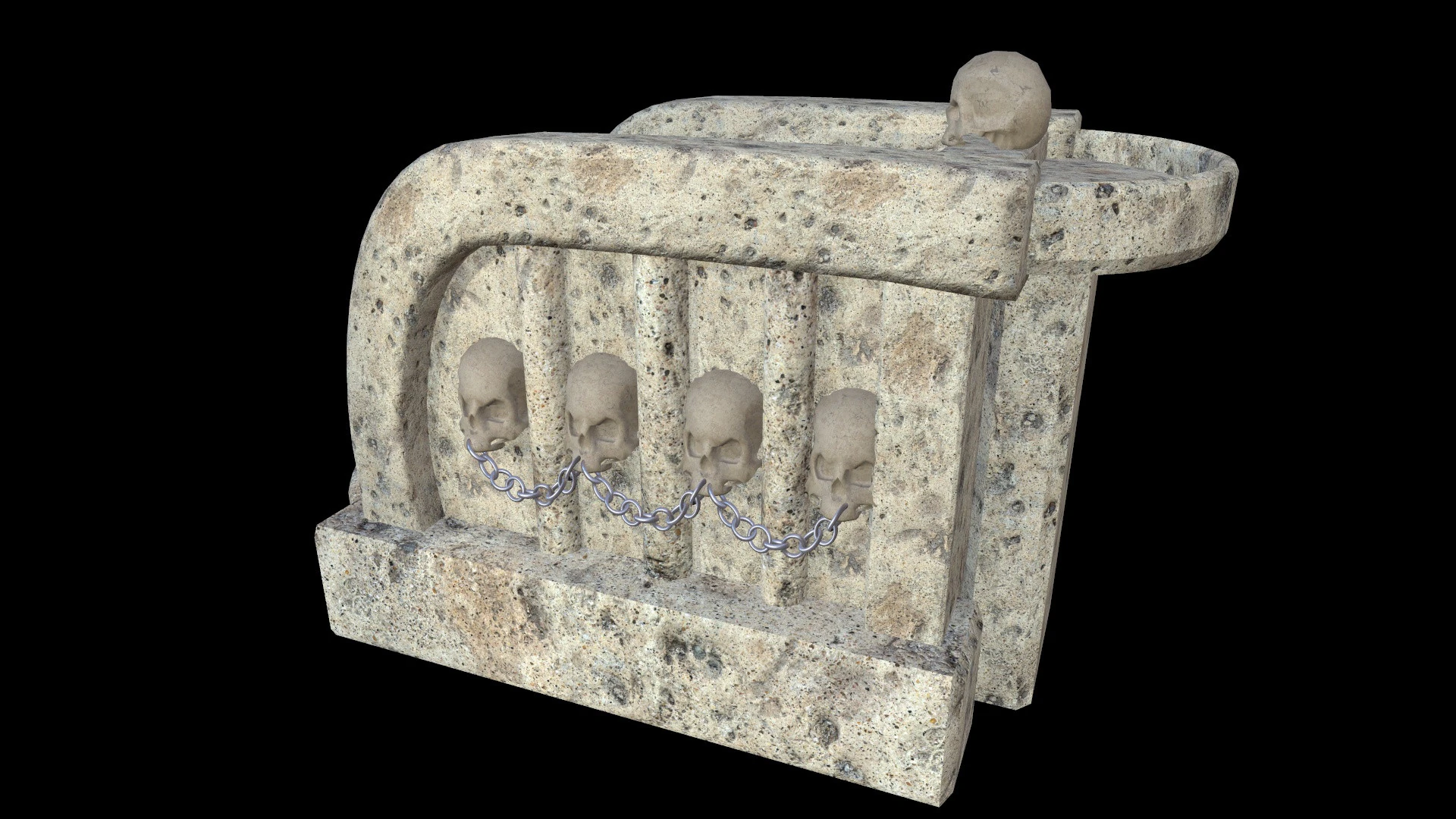 FontainMedievalv2 3D Model .c4d .max .obj .3ds .fbx .stl .blend 