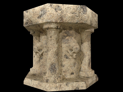 Fountain Colum 3D 模型