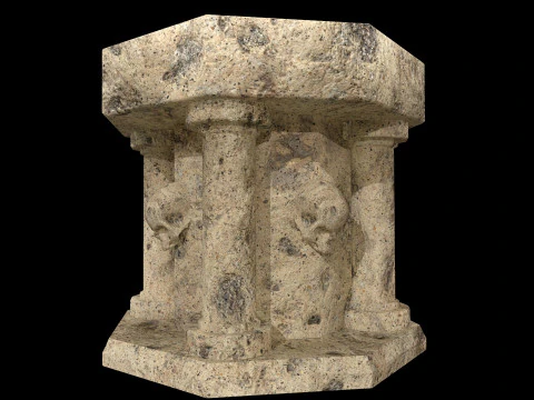 Fountain Colum 3D Model