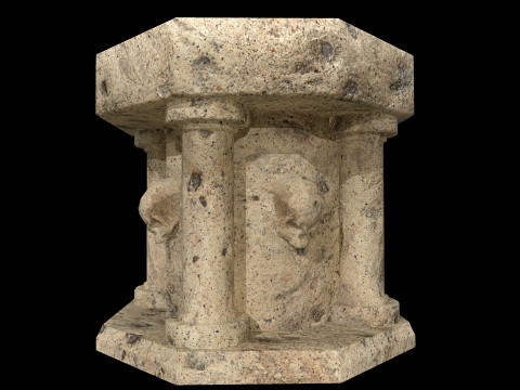 Fountain Colum 3D 模型
