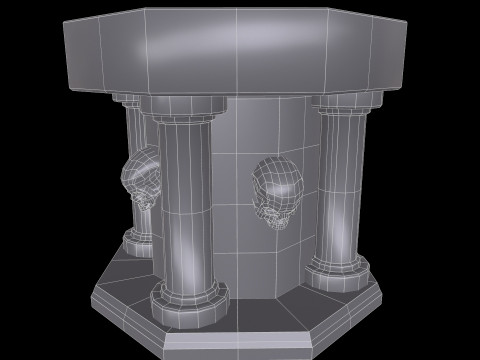 Fountain Colum 3D 模型