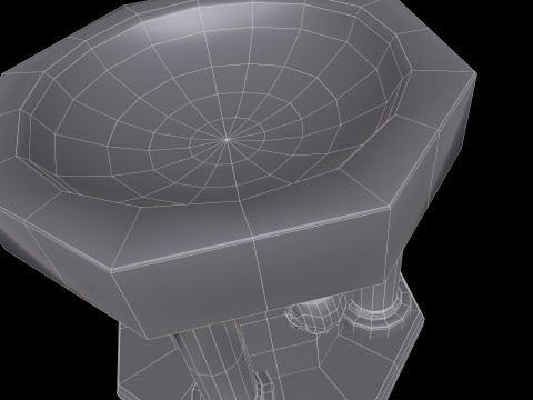 Fountain Colum 3D 模型
