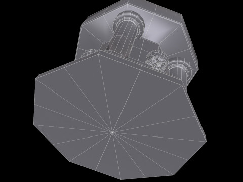 Fountain Colum 3D 模型