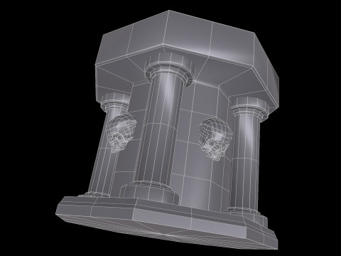 Fountain Colum 3D 模型