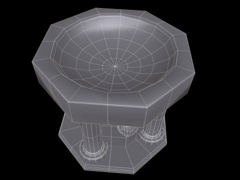 Fountain Colum 3D 模型