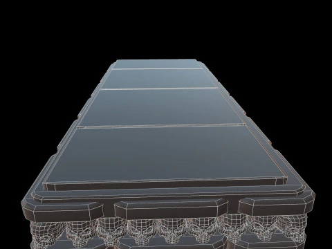 Table Skeleton Down 3D Model