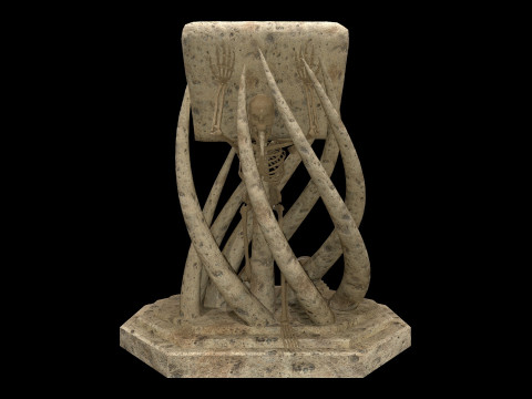 Tentacles Skeleton Desk 3Dモデル